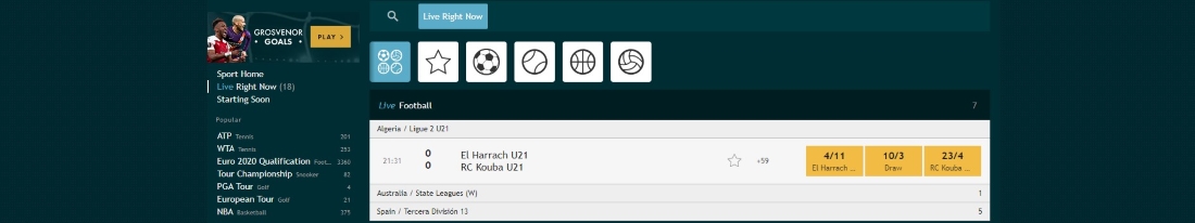 Grosvenor Online Sports Betting Sportsbook Welcome and Sign Up Offers for Bettors