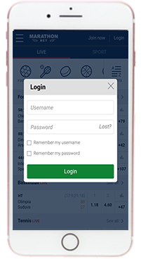 Marathonbet's mobile app is compatible with both iOS and Android