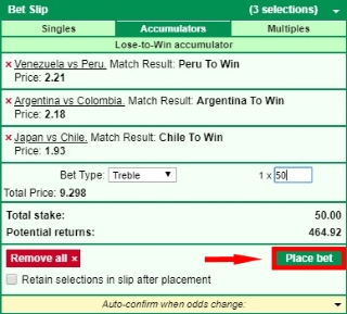 How to place a bet at Marathonbet?